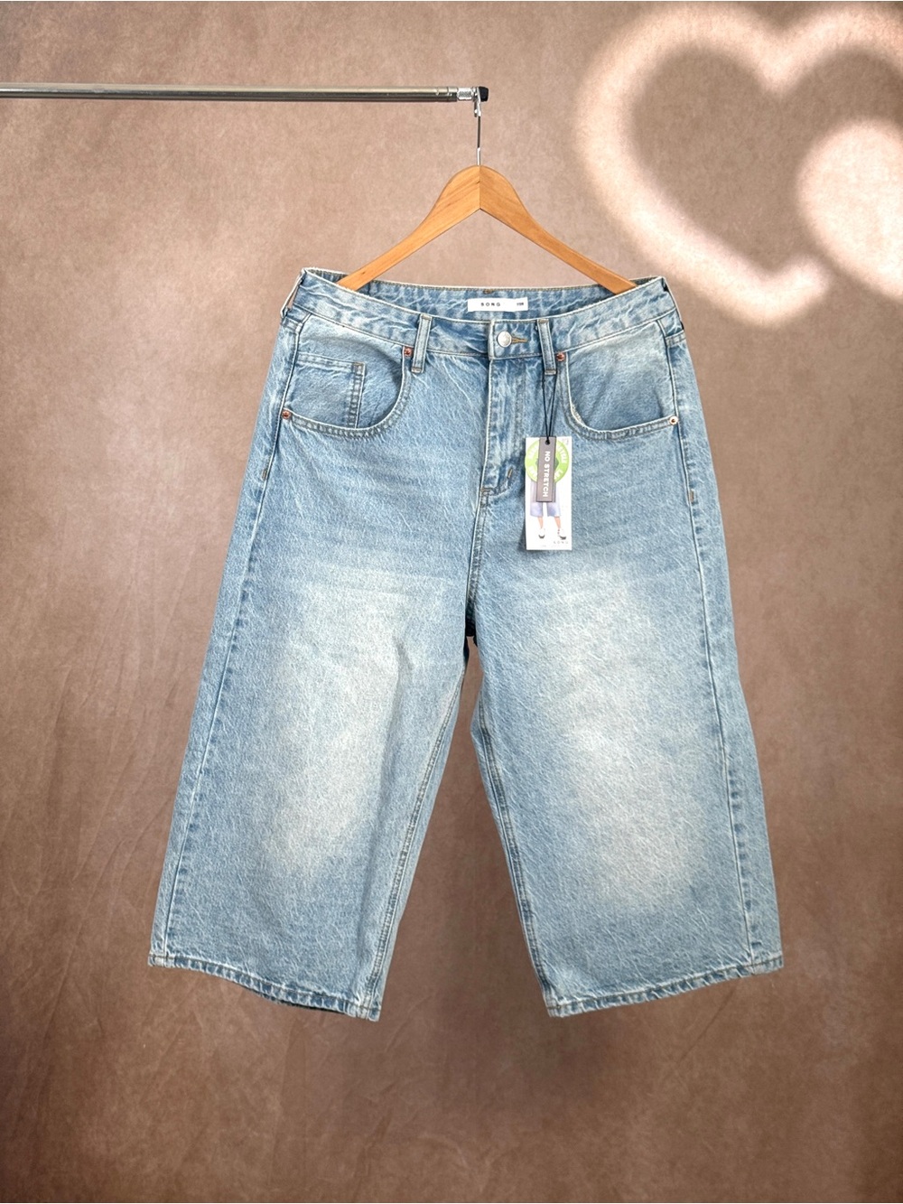 S.O.N.G. “Jort” Wide Leg Crop Denim Shorts NWT 7/28